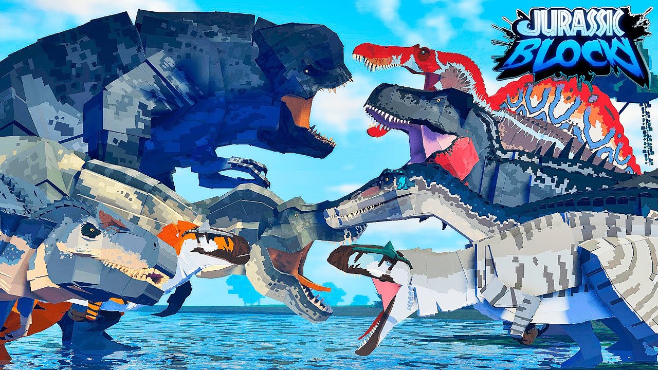 BATTLE ROYALE MAS SÓ PODE CARNÍVOROS NO MAPA CLÁSSICO!! | ROBLOX Jurassic Blocky