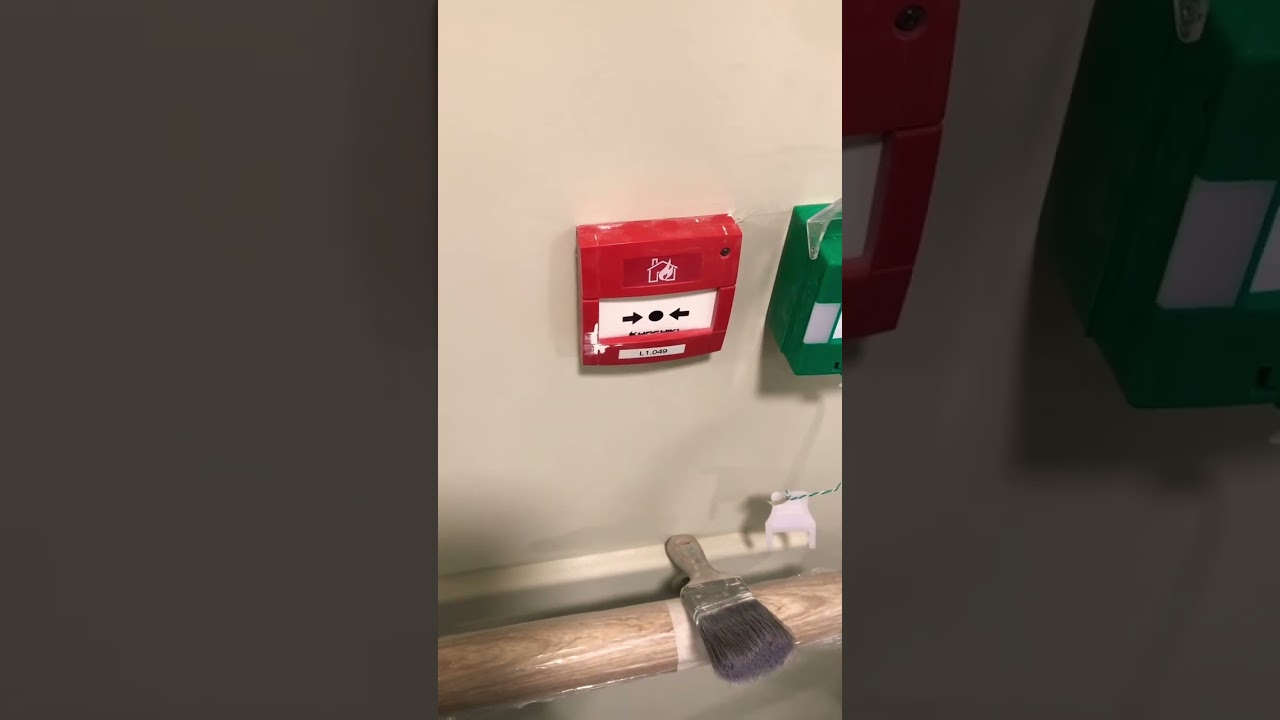 Fire alarm drill with manual call point