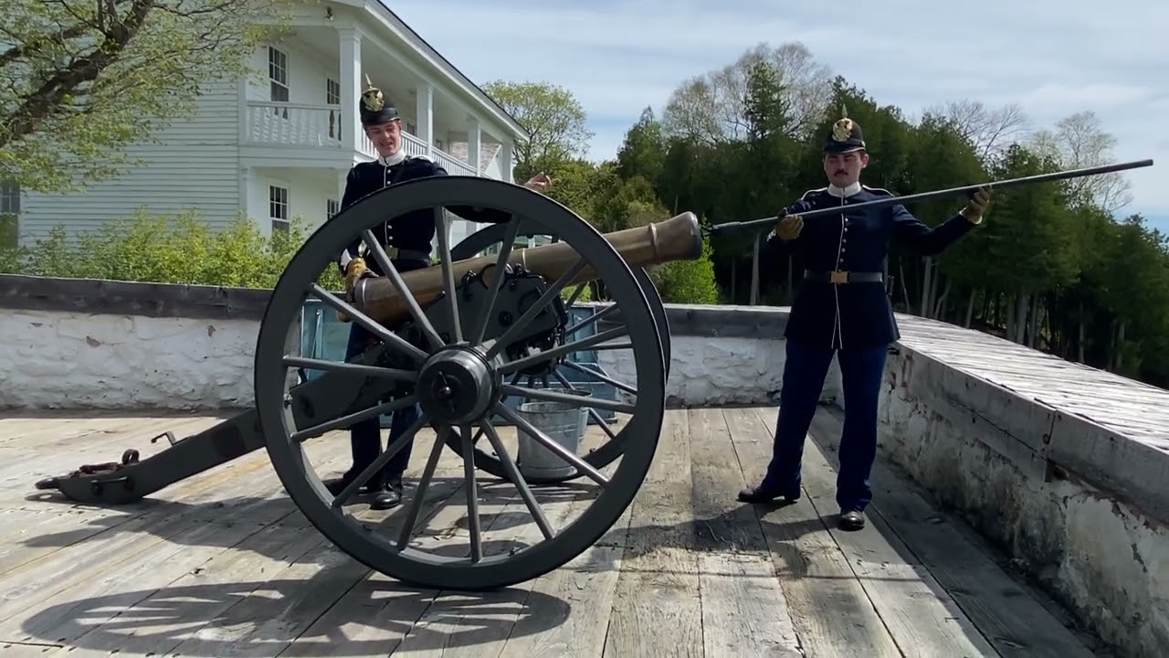 Watch a 6-Pounder Cannon Shoot a Demonstration at Fort Mackinac