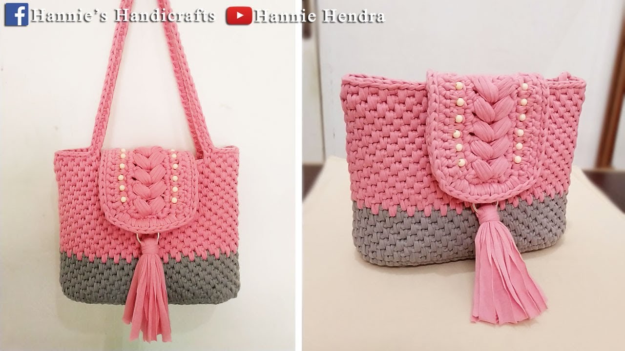 Crochet || Calya Crochet Bag - Tutorial Tas Rajut [Subtitles Available]