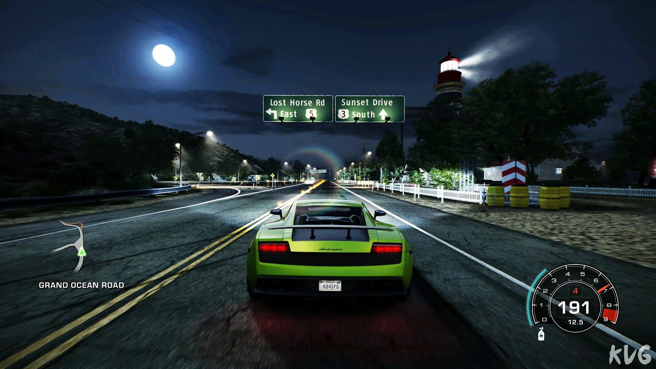 Need for Speed: Hot Pursuit Remastered - Night - Open World Free Roam Gameplay (PC UHD) [4K60FPS]