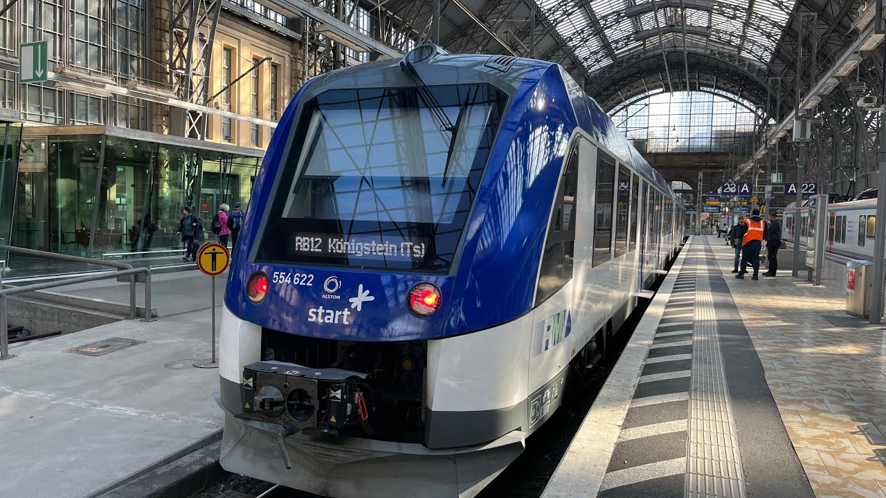 Im ILINT Wasserstoff BR 554 mit FETTEM SOUND Als RB 12 von Königstein (Taunus) nach Frankfurt Hbf