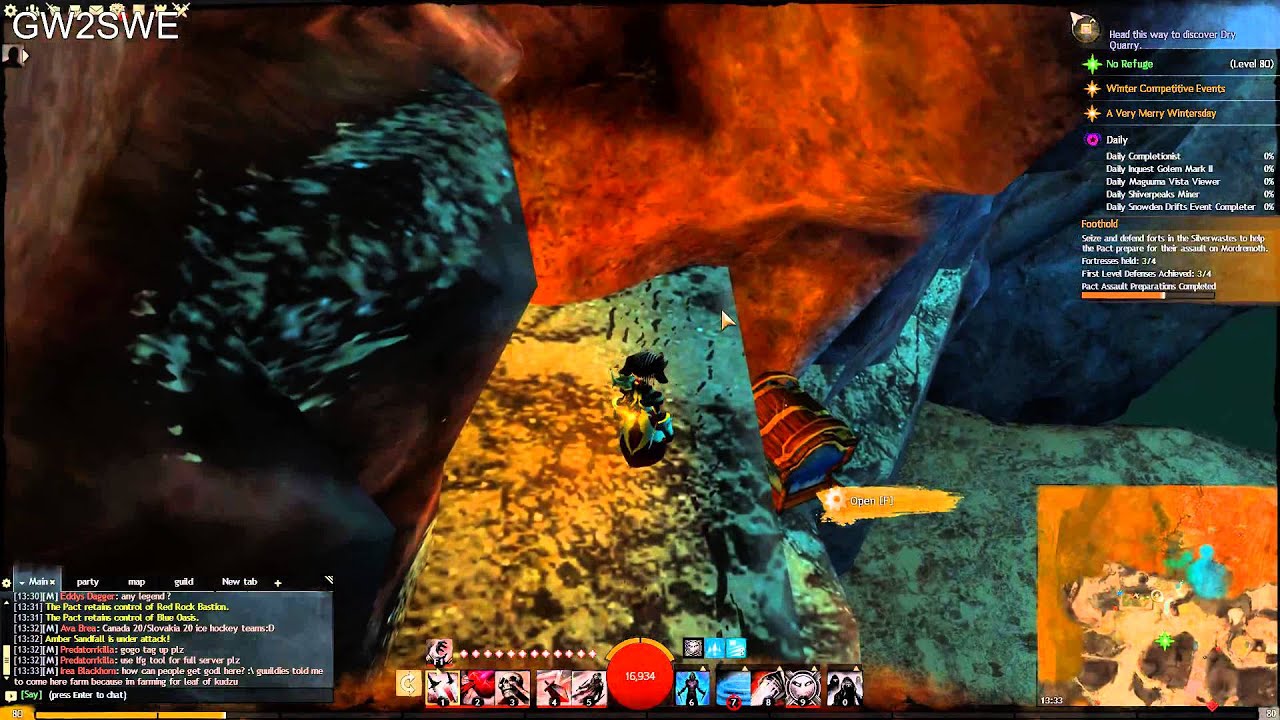 Guild Wars 2-Sand Dune Caverns jumping puzzle-The Silverwastes