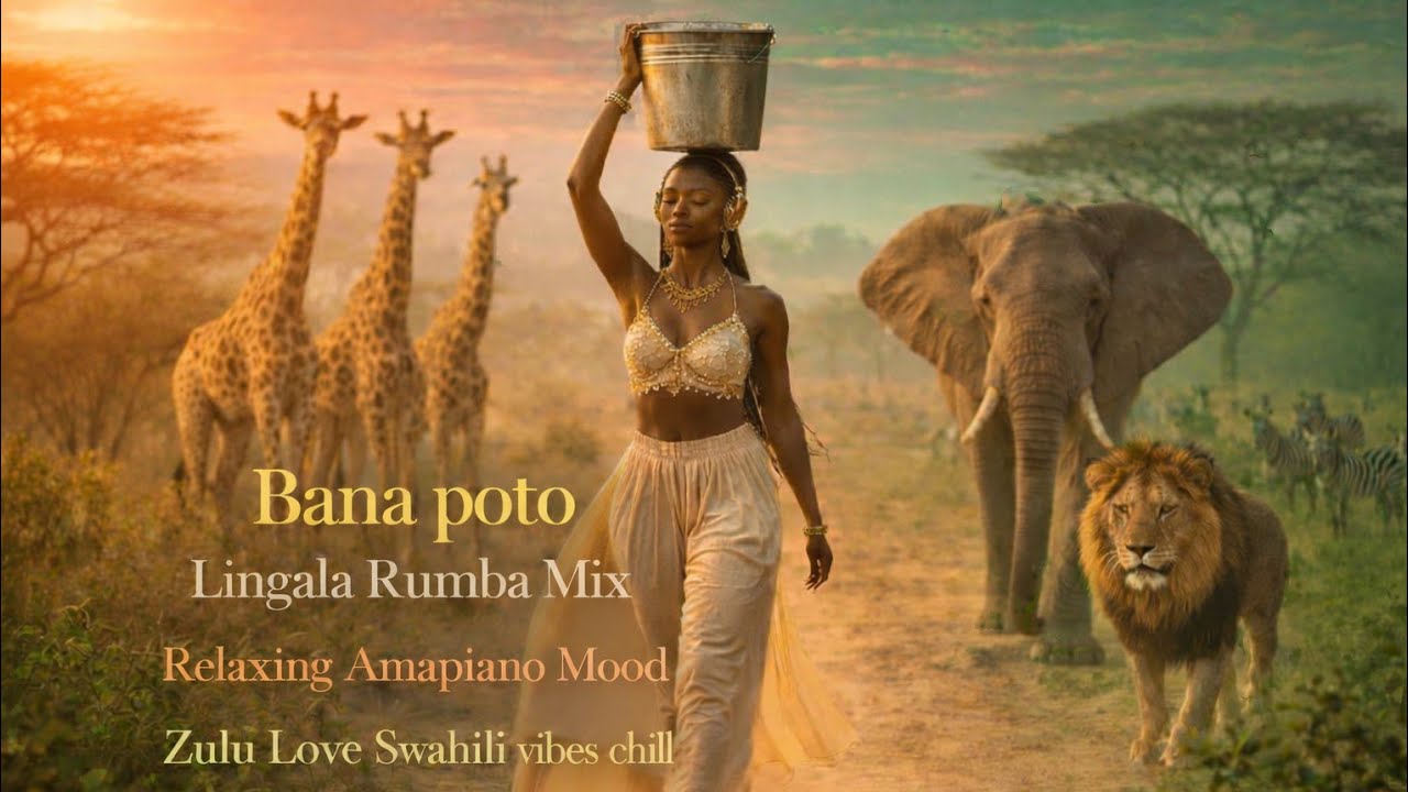 Bana Poto Lingala Rumba Mix 🎵 + Amapiano Mood Zulu | Relaxing Love Music & Chill Vibes