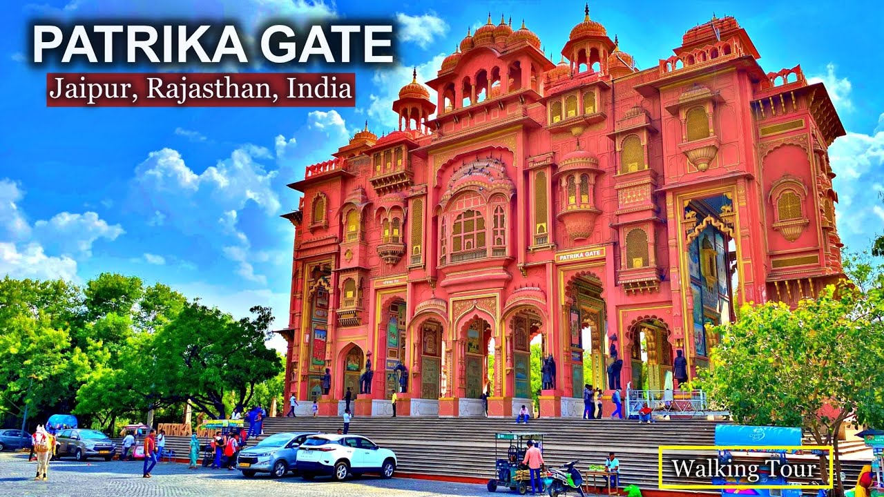 Patrika Gate Jaipur | Patrika Gate Walking Tour | Statue Circle Jaipur | Walking Tour