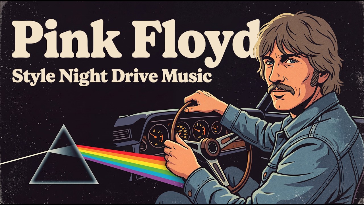 🌙Night Drive Music — Pink Floyd Inspired Instrumental | 2 Hour Midnight Mix