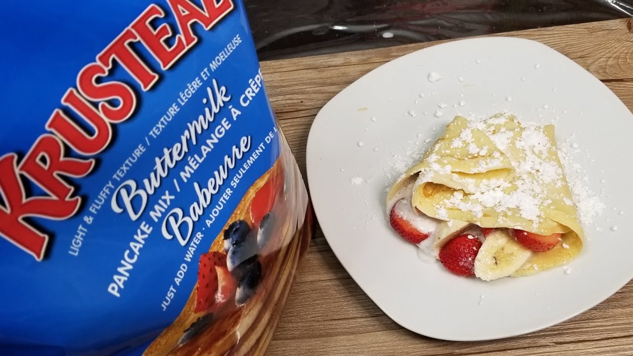 How to make Crepe using Krusteaz Pancake Mix from Costco