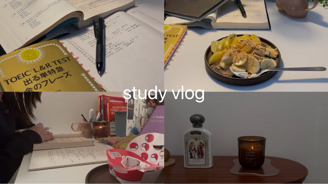 study vlog)📒働きながら、早起きを頑張る日
