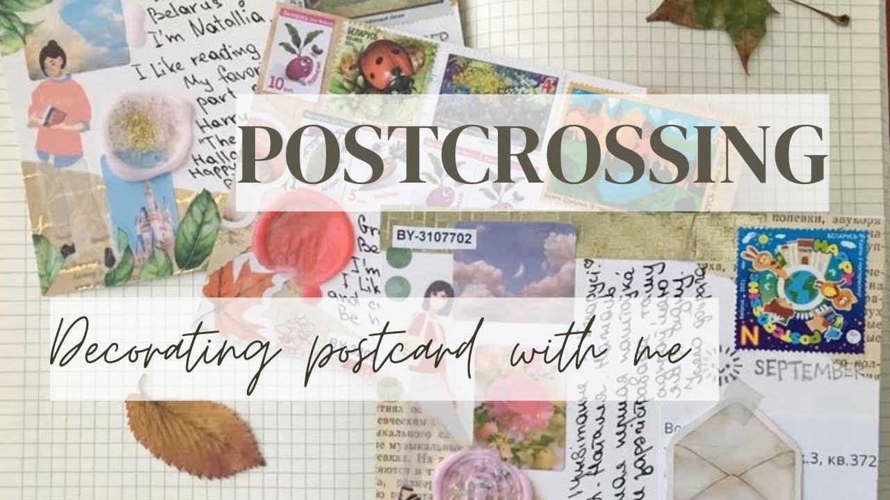 Decorating postcard with me
