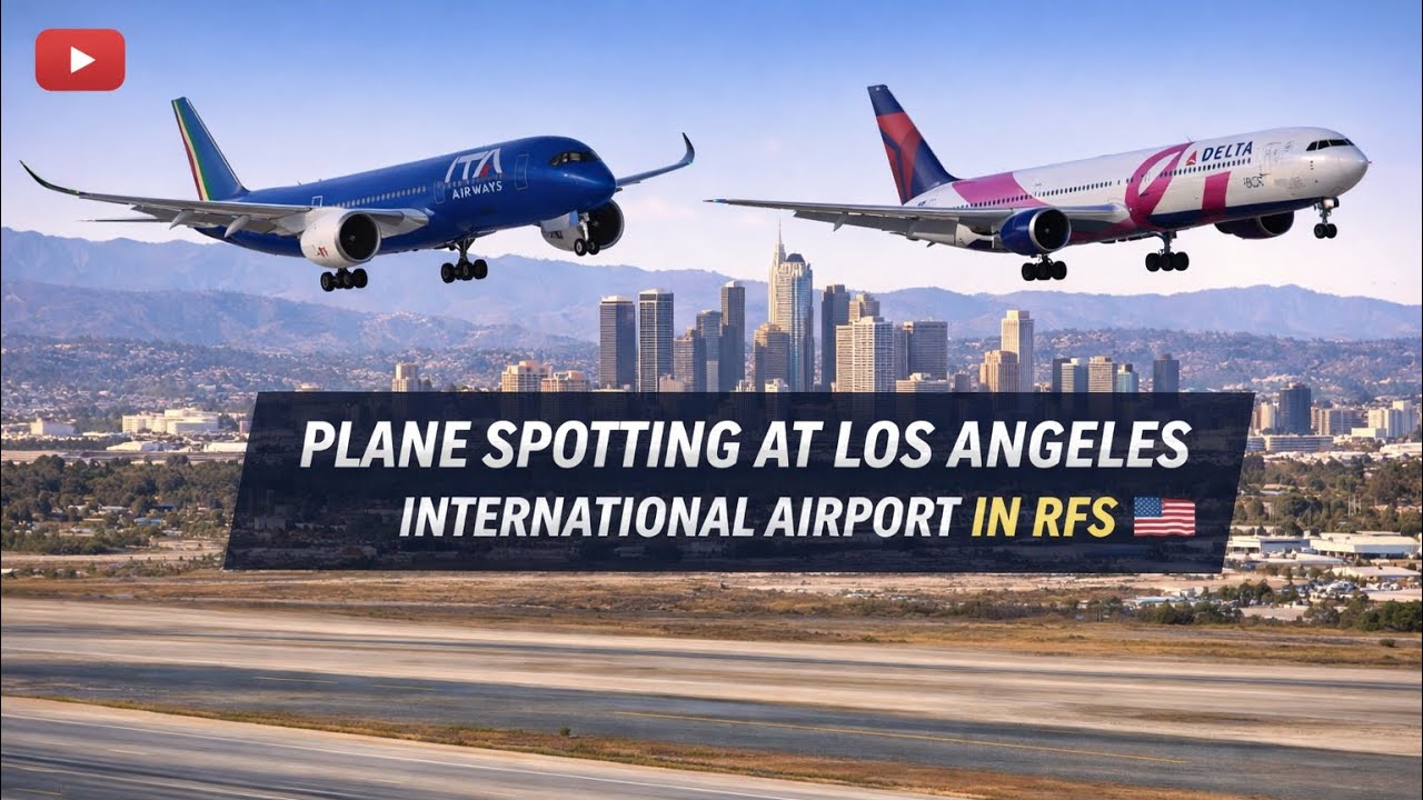 Los Angeles International Airport Plane Spotting in RFS 🇺🇸