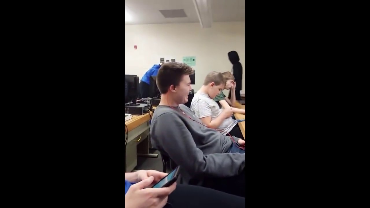 Running memz virus at school.