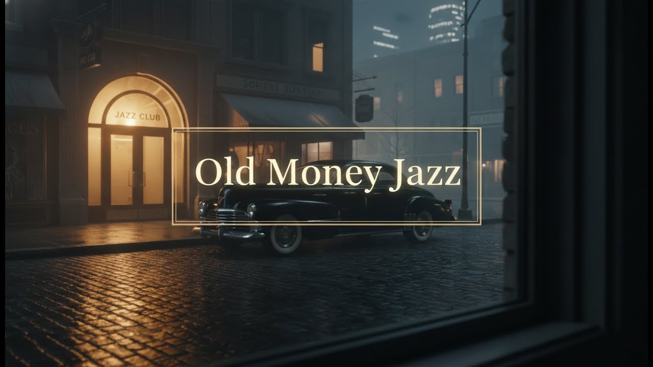 1940s City Night Jazz 🎻 Elegant Old Money Ambience - Deep Focus, Sleep & Winter Vibes