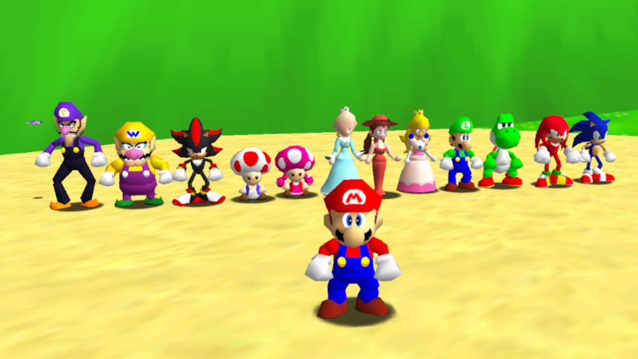 Super Mario 64 (13 Players) - Full Game 100% Walkthrough