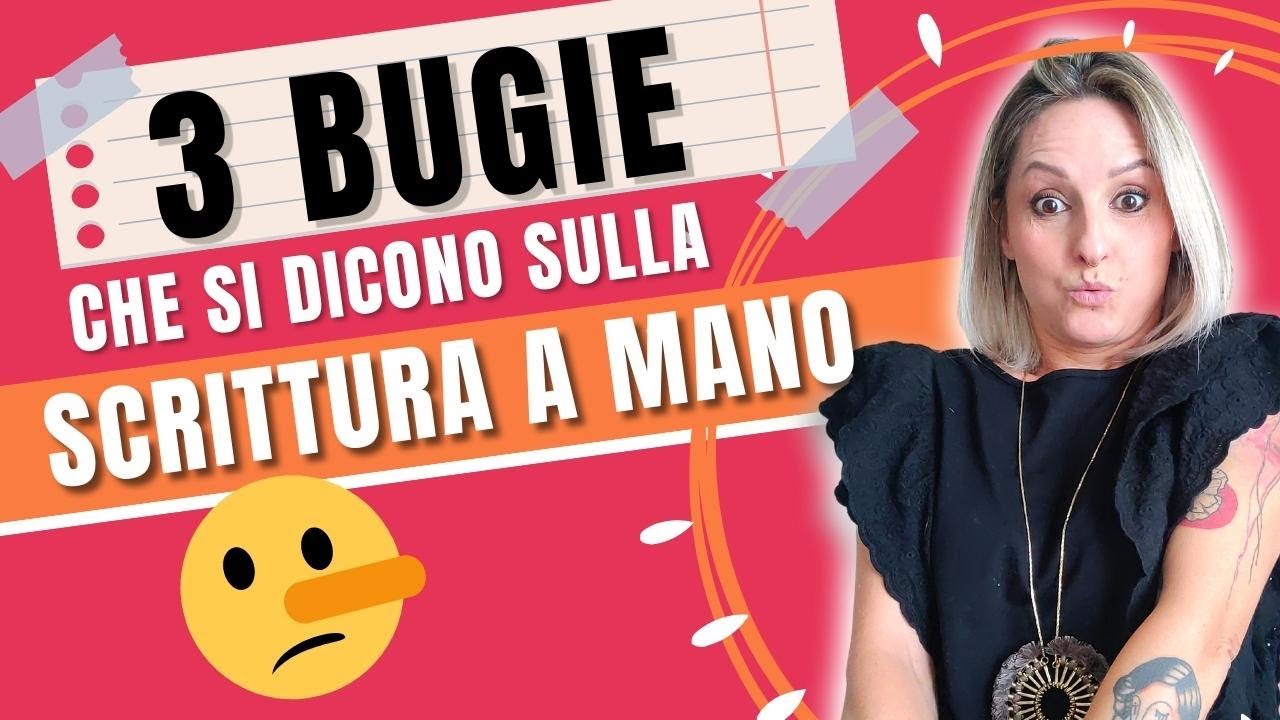3 BUGIE a cui non devi credere se studi CALLIGRAFIA