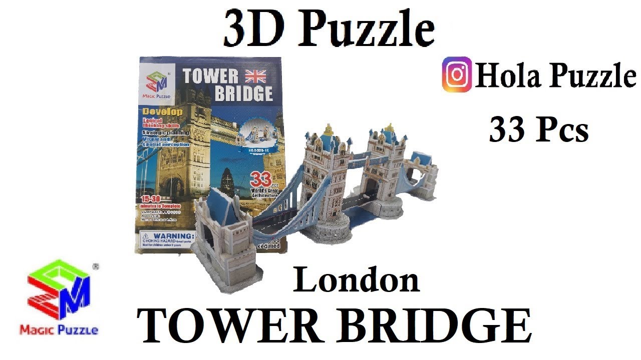 3D Puzzle || Tower Bride || Magic Puzzle B668 - 15