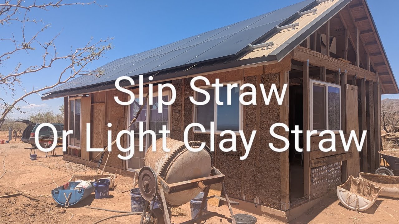 Slip Straw or Light Clay Straw DIY Walls