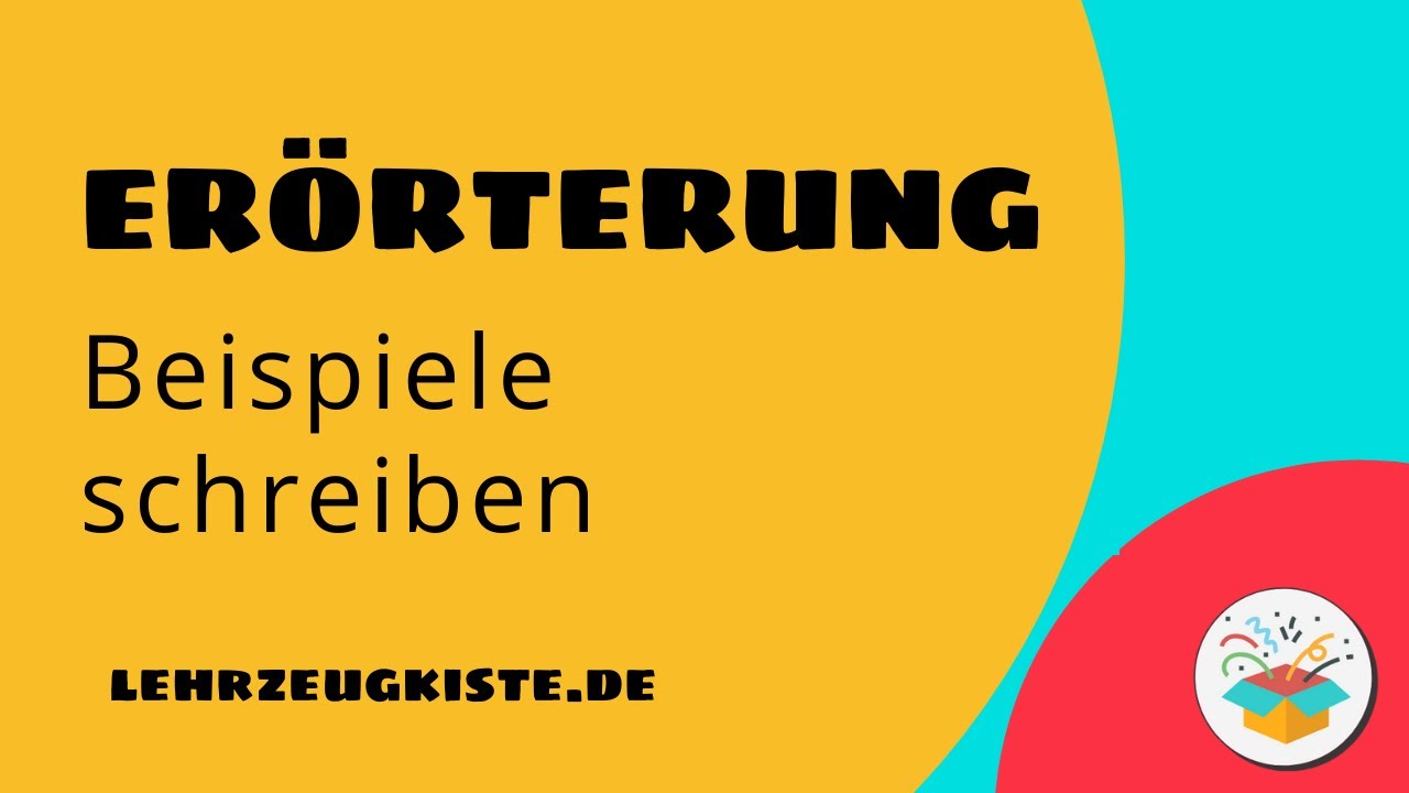 Erörterung: Packende Beispiele für bessere Argumente