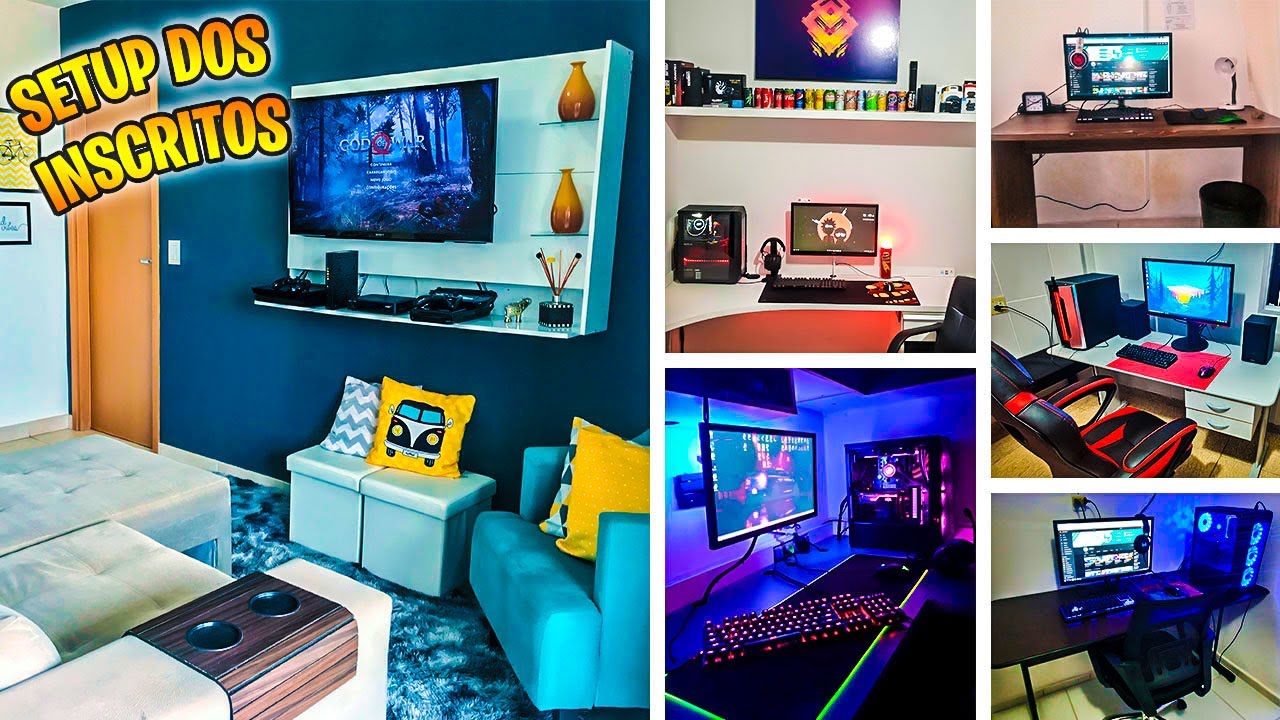 NÃO É SÓ UM SETUP, É UMA SALA GAMER - Setup dos inscritos