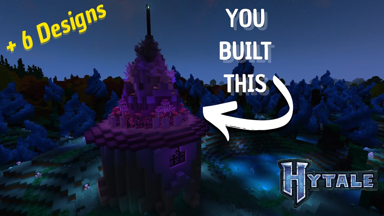 Hytale: 6 different ways to build a roof for your starter house | Tutorial (Part 2)