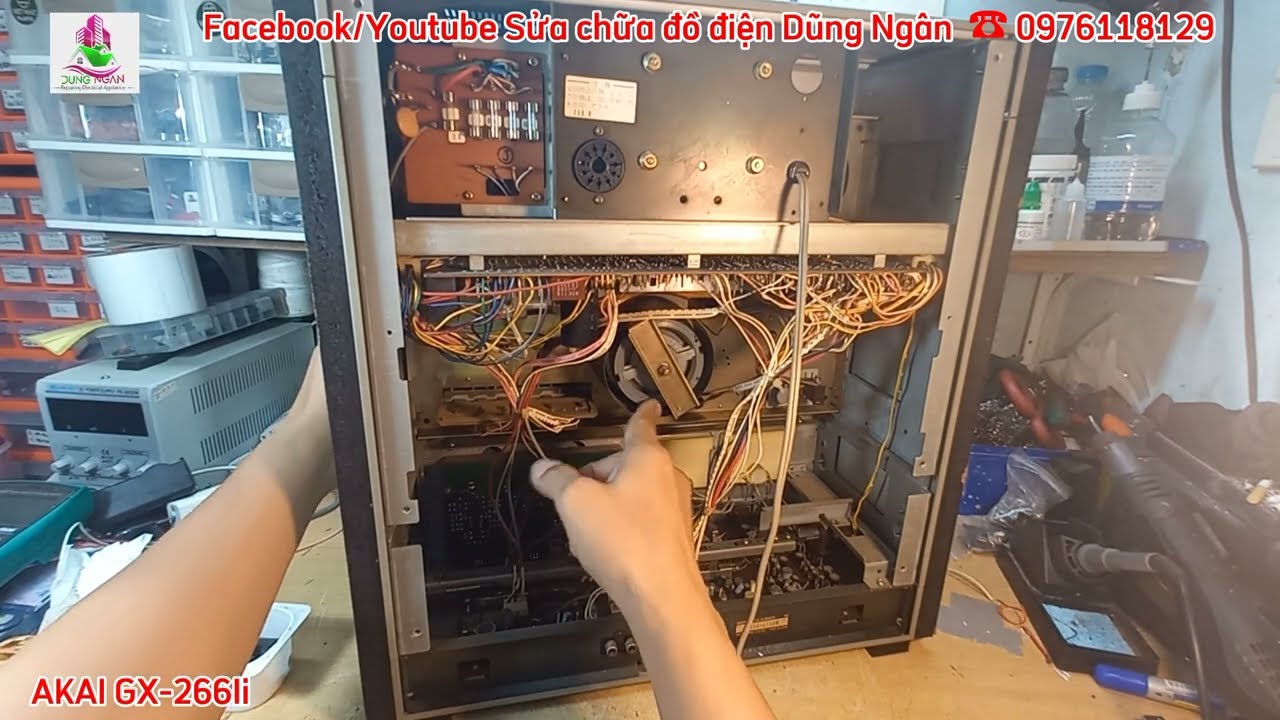 Sửa chữa đầu băng cối #AKAI #GX266II | Mô tơ chính không quay, băng không chạy play, lỗi do đâu?!?