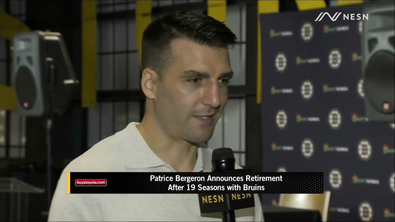 Patrice Bergeron Chats With NESN's Andy Brickley About His Retirement