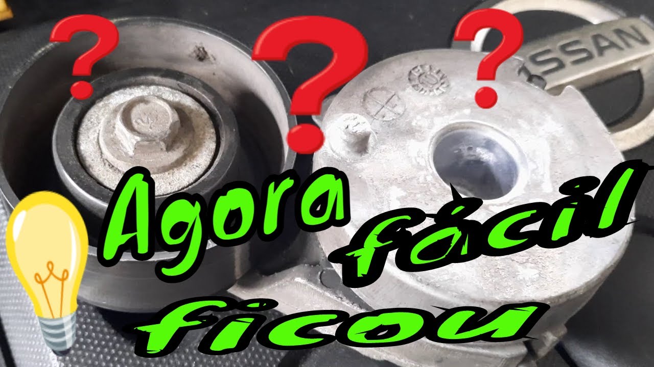 Como trocar o rolamento da correia de acessórios  Nissan Tiida