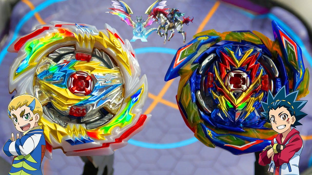 TEMPEST DRAGON vs BRAVE VALKYRIE  VALT VS DRUM BEYBLADE BURST SUPERKING BATTLE ベイブレードバースト超王