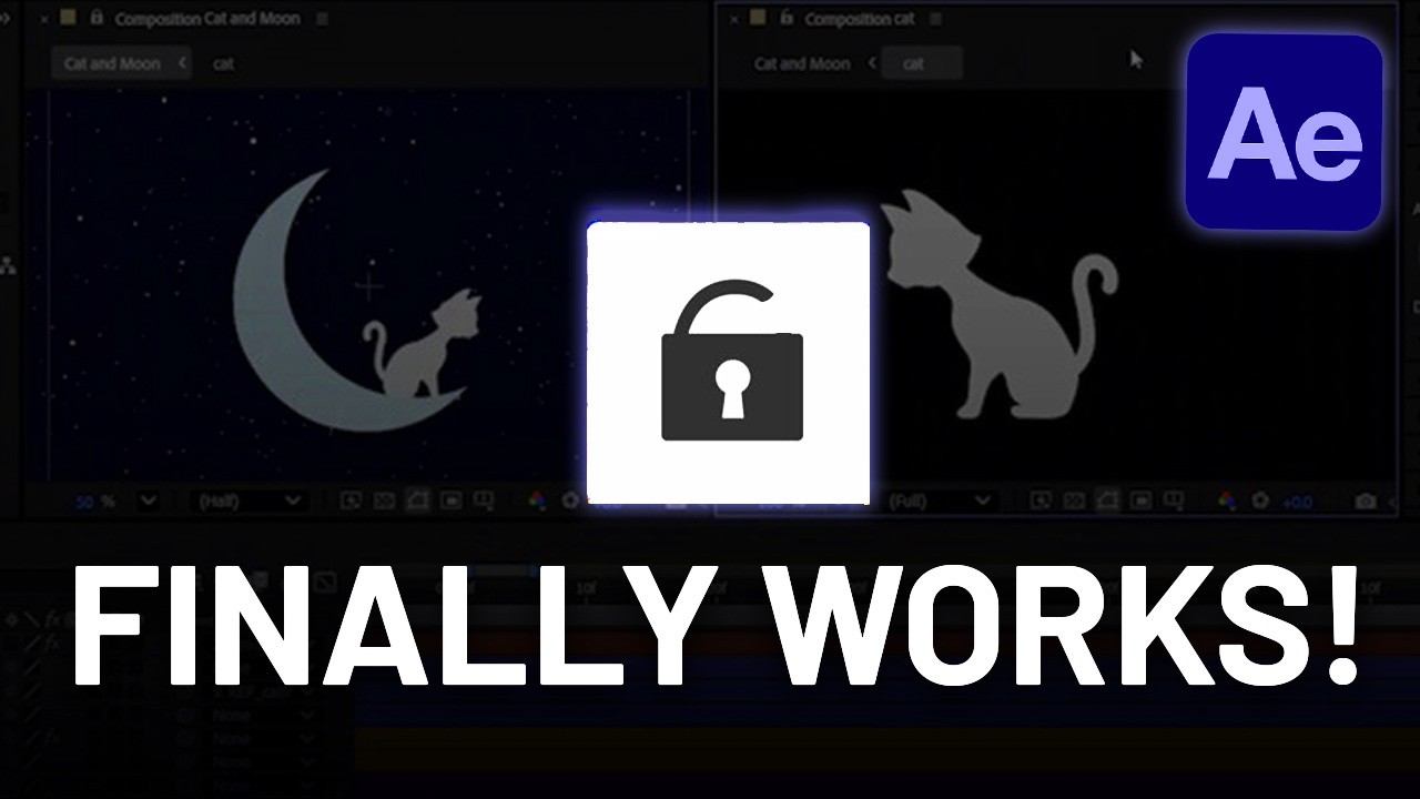 How to Lock the Composition Panel in After Effects (and then undo)