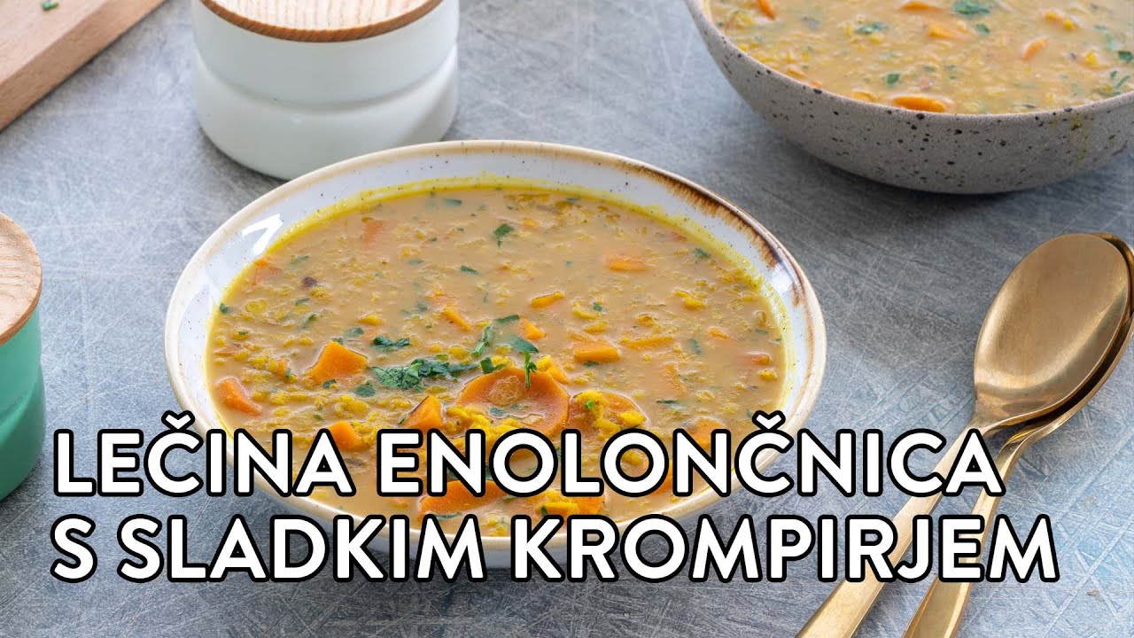 Lečina enolončnica s sladkim krompirjem