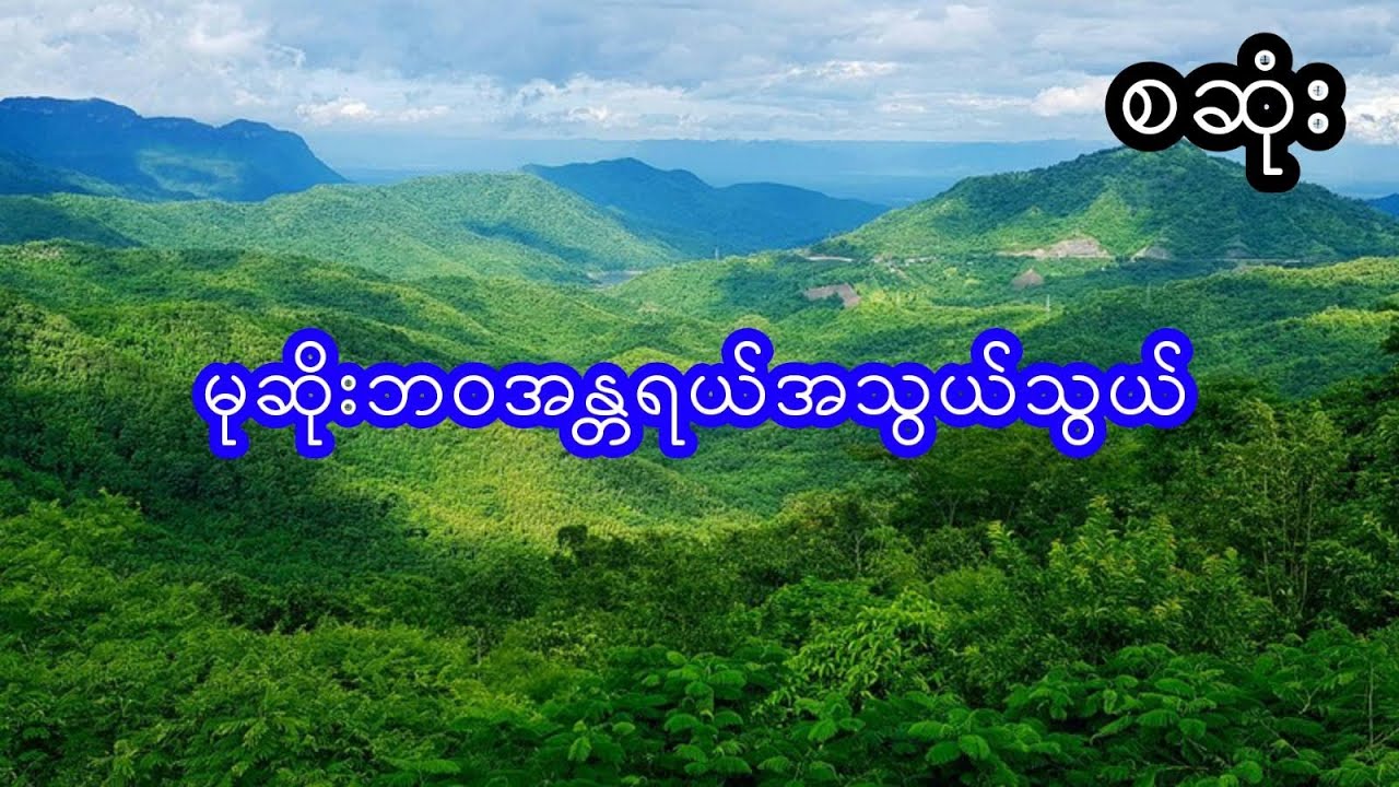 မုဆိုးဘဝအန္တရယ်အသွယ်သွယ် - စဆုံး