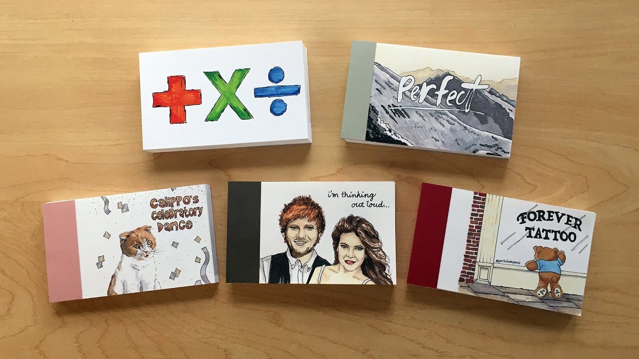 5 Flipbooks I gave ED SHEERAN! (see his reaction at the end!)
