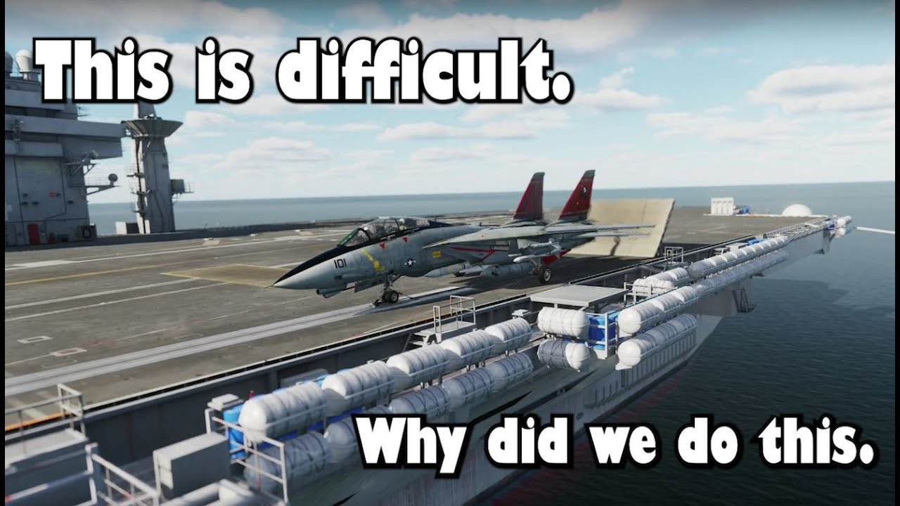 Learning to fly the F-14 Tomcat in DCS World.