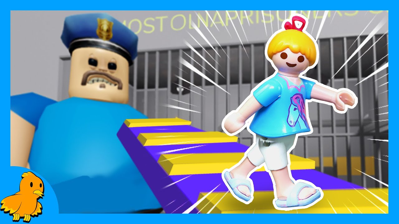 Hannah im Gef&auml;ngnis!😱 Kann sie vor der Polizei entkommen?🚨 Roblox Obby | Playmobil Familie Vogel