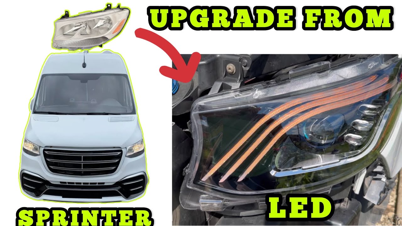 2018 - 2024 Mercedes Sprinter W907 W910 LED Headlight Upgrade