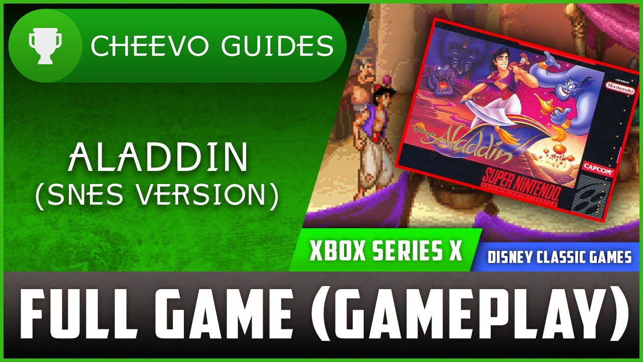 Aladdin [SNES] - Full Game (Gameplay) - Xbox *Disney Classic Games*
