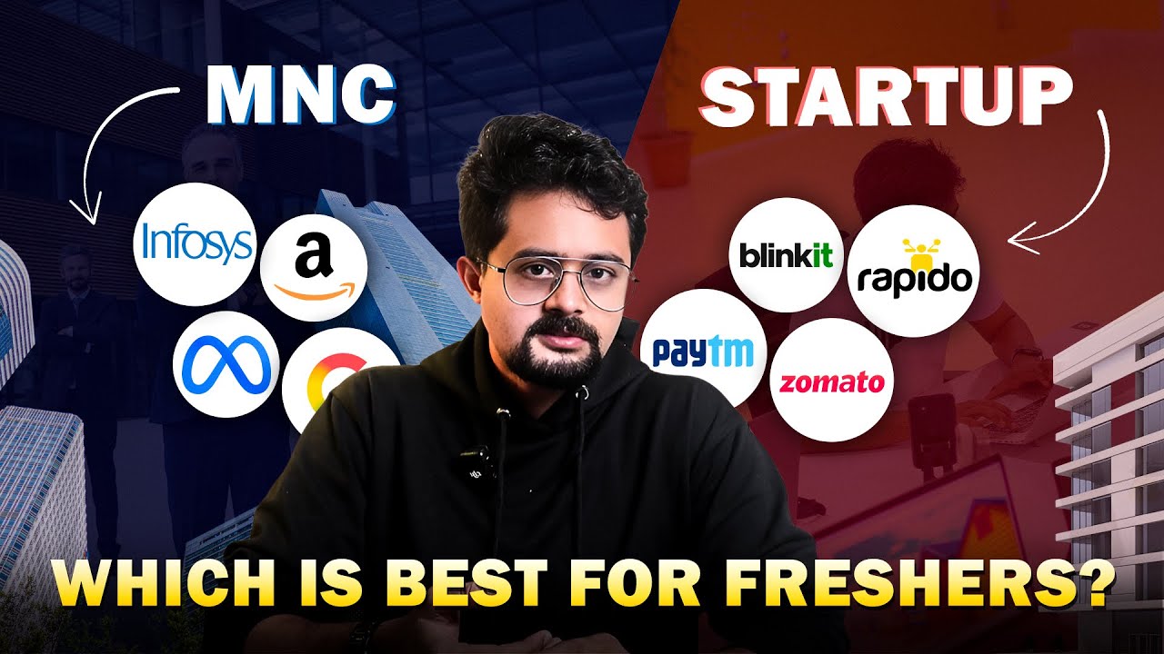 Startup vs MNC in India | Which is Better for Career? | MNC or Startup Best for Freshers