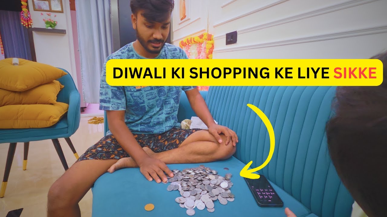 Diwali Shopping from Coins 😂😂 | MrSamir Vlogs