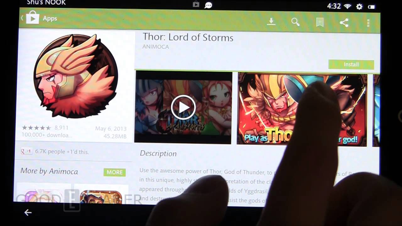 Google Play on Nook HD & Nook HD+