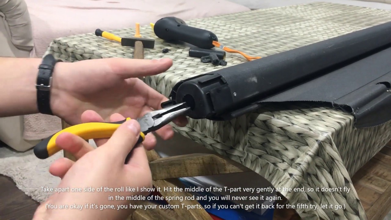 Volvo 855, Mk1 V70 (P80 estate) blind roll repair tutorial for eBay kit