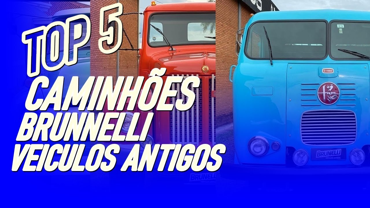 COPILADO 5 CAMINHÕES RARIDADE RAIZ  QUE PASSARAM PELA BRUNELLI VEICULOS ANTIGOS