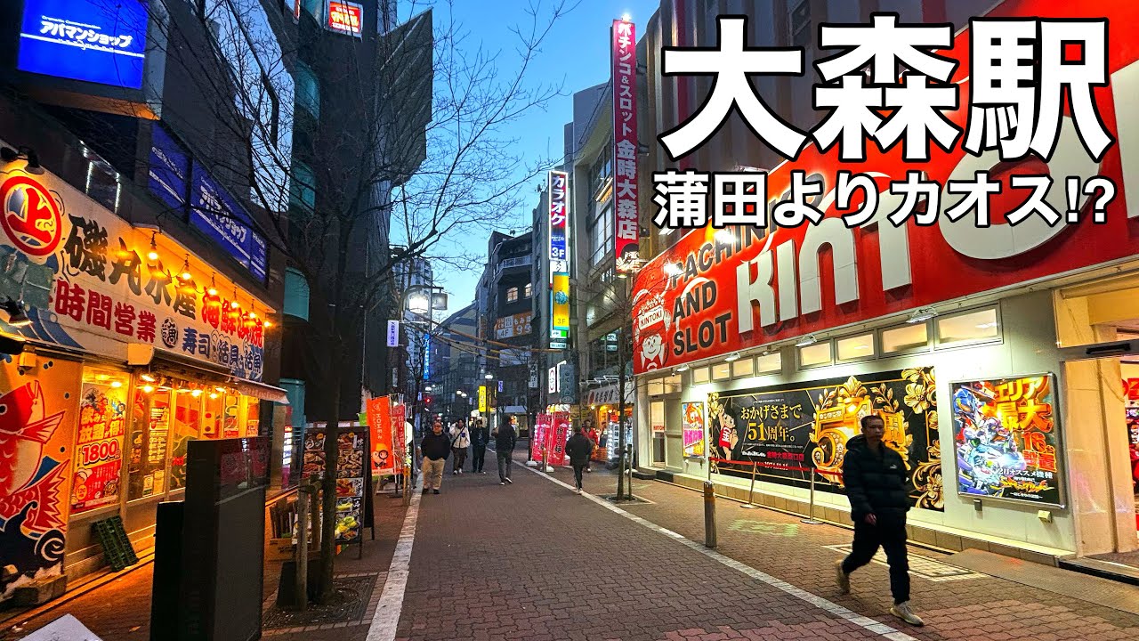 【大森】夜の駅前がカオスすぎる…蒲田の影に隠れた繁華街 【4K】