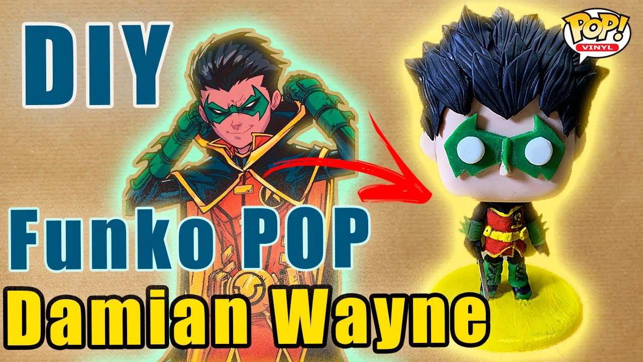 DIY: Como Fazer um Funko Pop  de Biscuit do Robin (Damian Wayne)