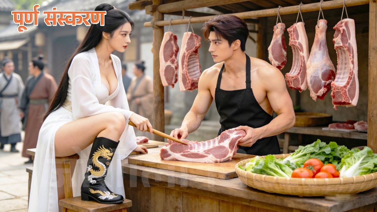 गुंडा लड़की ने सूअर-मांस बेचने वाले से भारी सुरक्षा शुल्क माँगा, पर वह चुना हुआ युद्ध देवता निकला! 😲