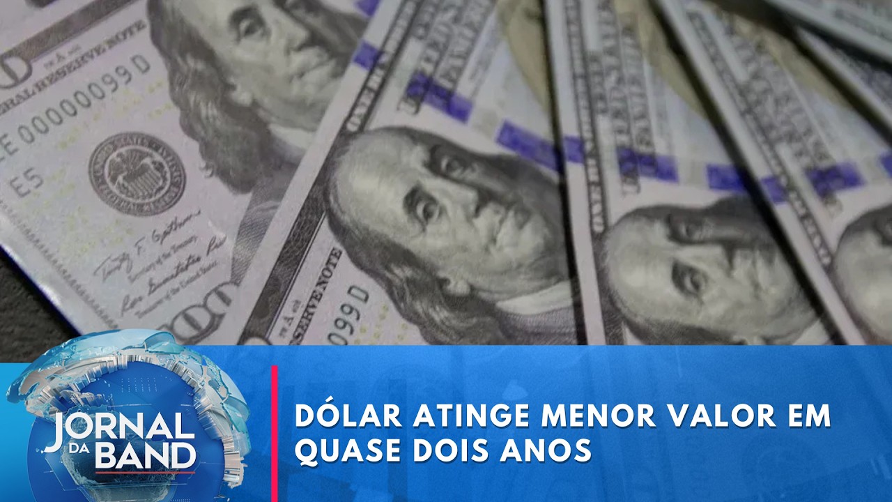 Dólar cai para R$ 5,18 e atinge menor valor em quase dois anos | Jornal da Band