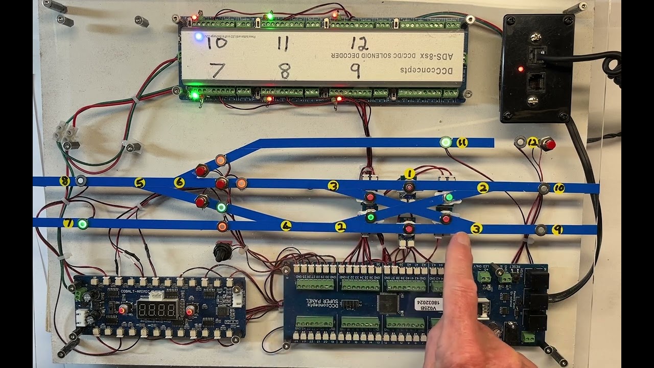 DCCconcepts Super Panel Demonstration