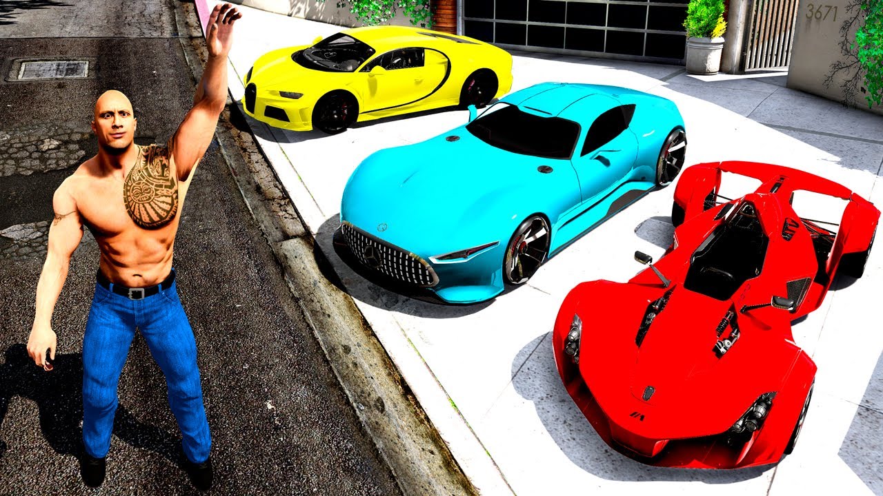 Собираем СУПЕР ТАЧКИ РОКА в GTA 5!
