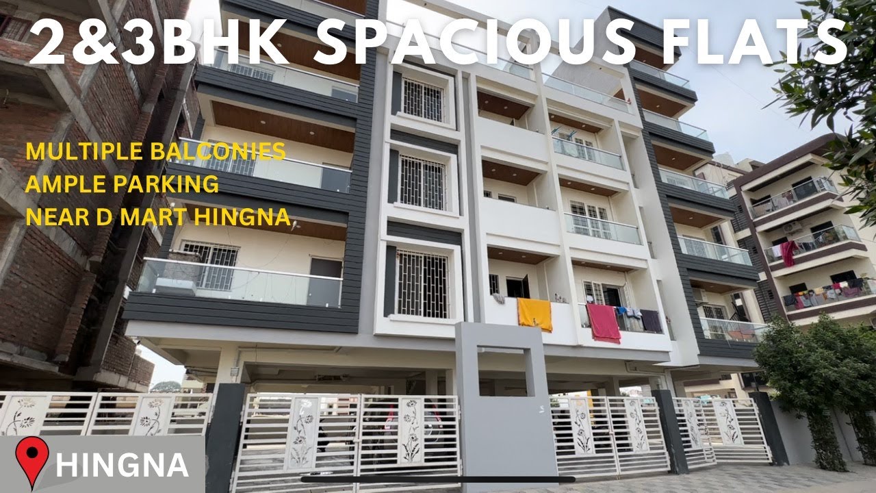 Most spacious & multiple balcony flat in NAGPUR (HINGNA) | 2BHK & 3BHK | Flat for sale in Nagpur |