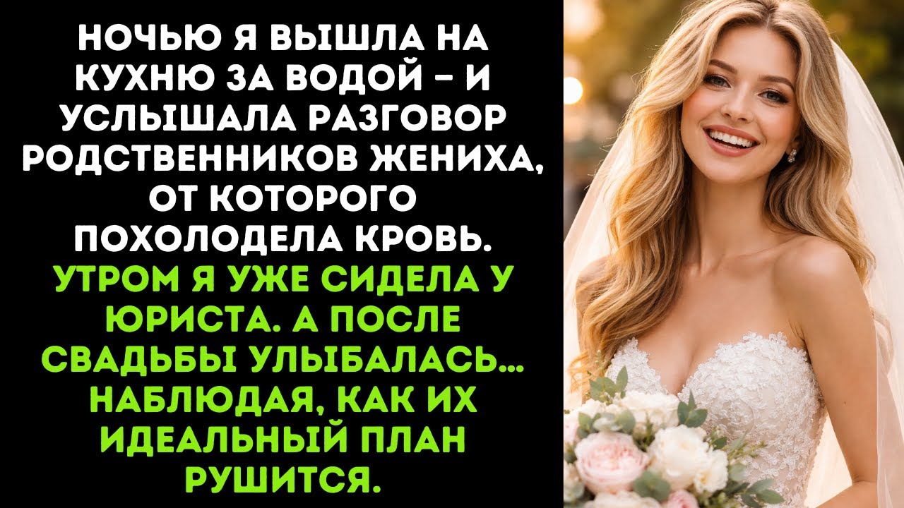 Ночью я вышла на кухню за водой — и услышала разговор родственников жениха, от которого похолодела