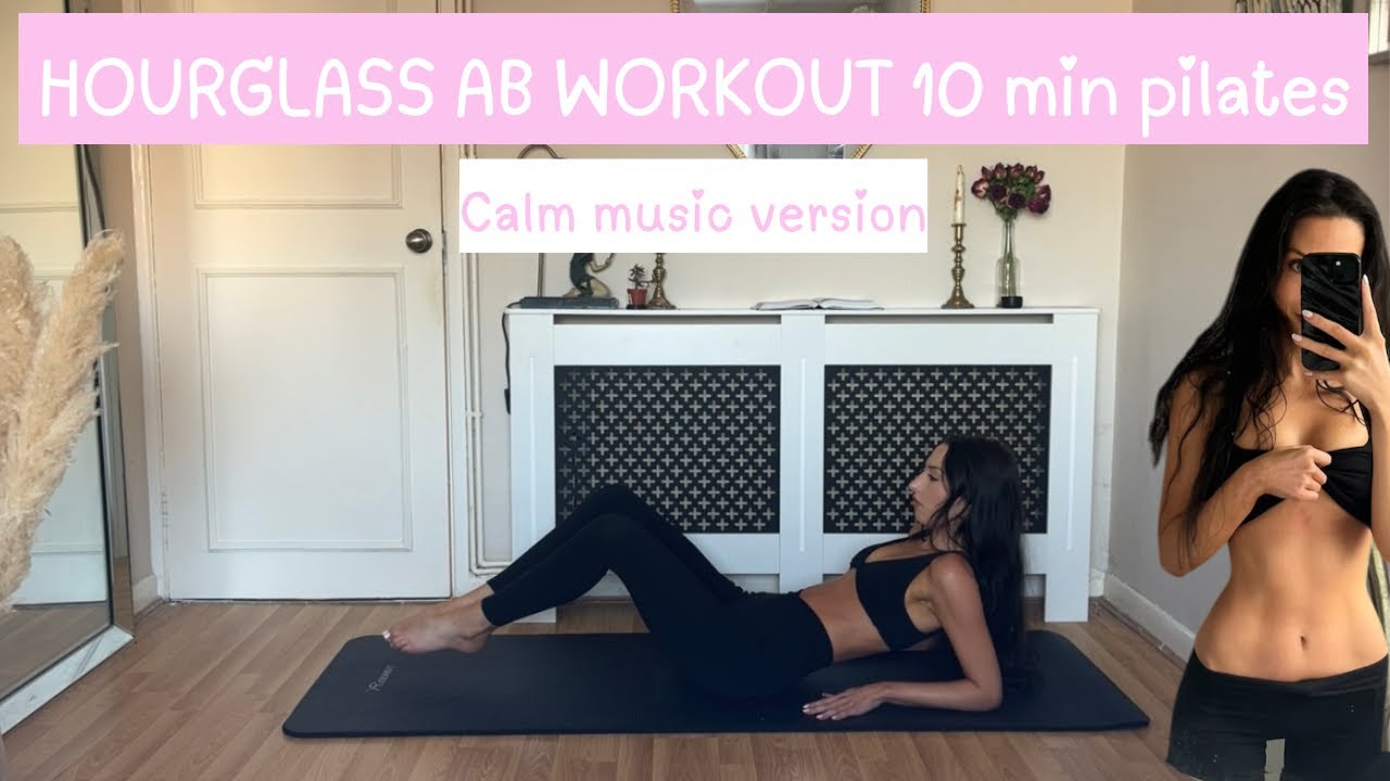 10MIN everyday pilates ab workout / tiny waist and flat stomach / no equipment / calm music version