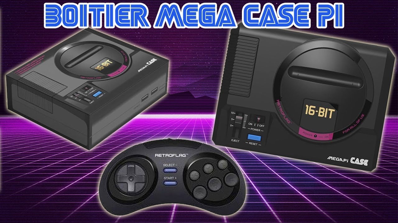 TEST Le boitier mega pi case ( megadrive ) pour raspberry pi